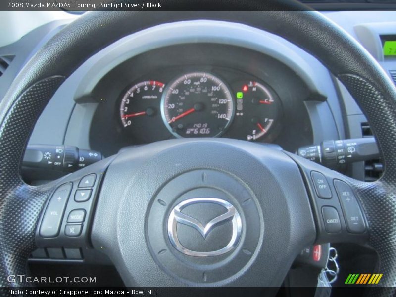 Sunlight Silver / Black 2008 Mazda MAZDA5 Touring