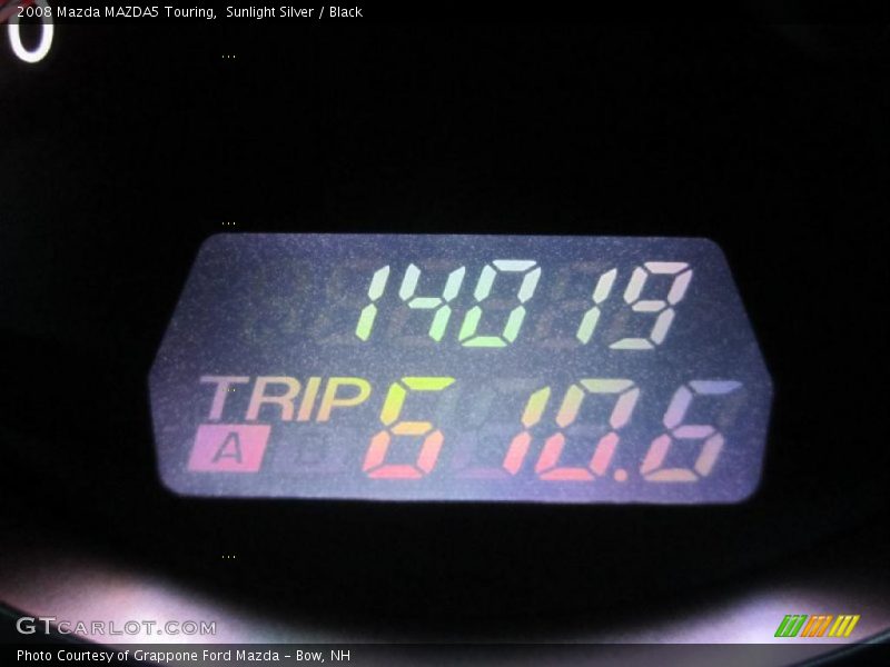 Sunlight Silver / Black 2008 Mazda MAZDA5 Touring