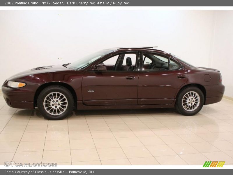 Dark Cherry Red Metallic / Ruby Red 2002 Pontiac Grand Prix GT Sedan