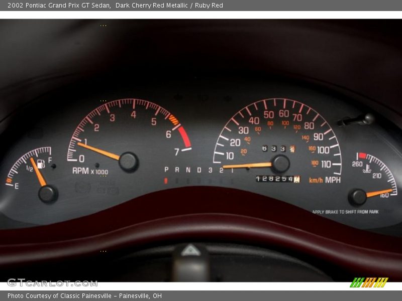  2002 Grand Prix GT Sedan GT Sedan Gauges