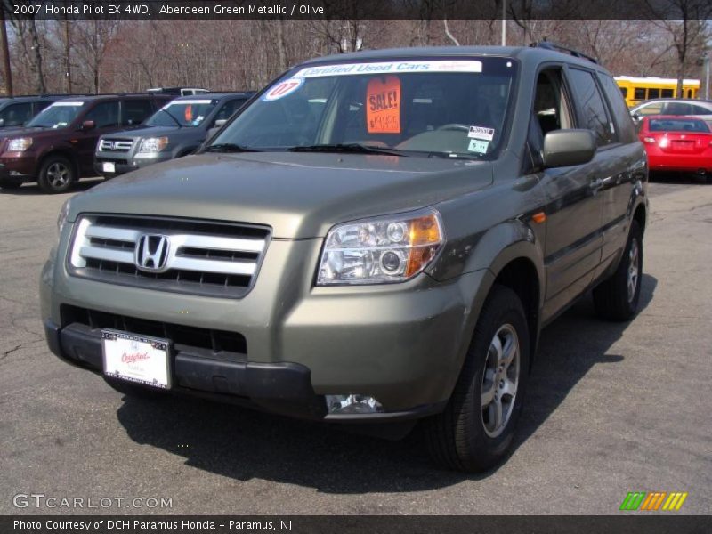Aberdeen Green Metallic / Olive 2007 Honda Pilot EX 4WD