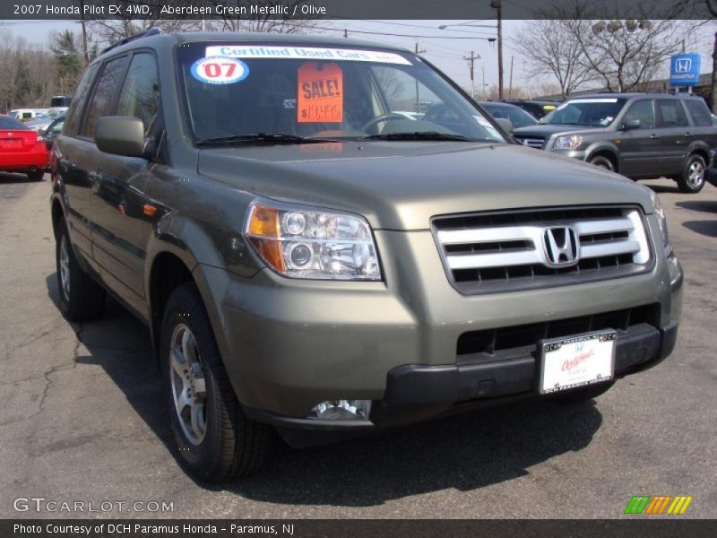 Aberdeen Green Metallic / Olive 2007 Honda Pilot EX 4WD