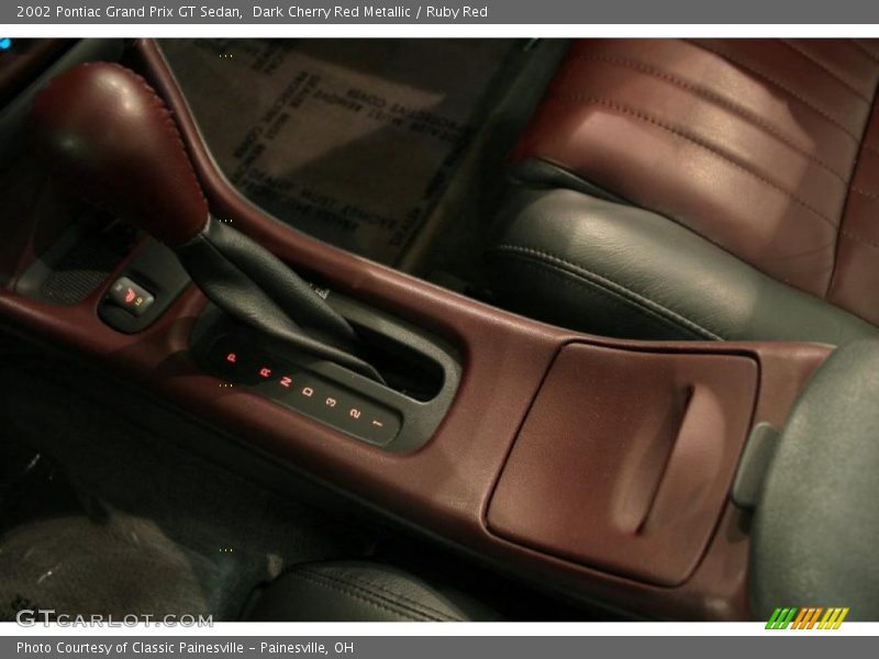 Dark Cherry Red Metallic / Ruby Red 2002 Pontiac Grand Prix GT Sedan