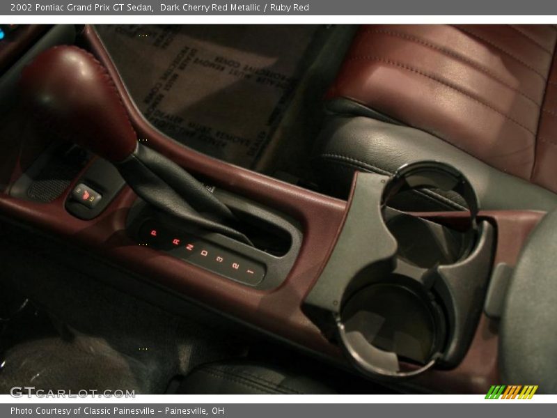 Dark Cherry Red Metallic / Ruby Red 2002 Pontiac Grand Prix GT Sedan