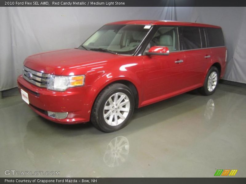Red Candy Metallic / Medium Light Stone 2010 Ford Flex SEL AWD