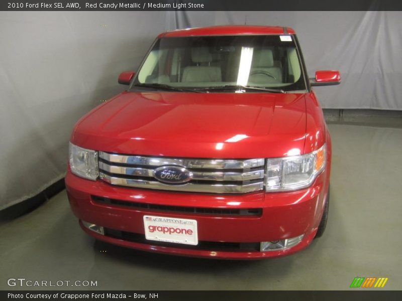 Red Candy Metallic / Medium Light Stone 2010 Ford Flex SEL AWD