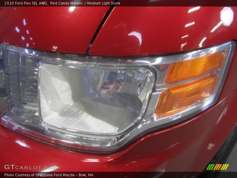 Red Candy Metallic / Medium Light Stone 2010 Ford Flex SEL AWD