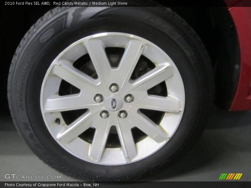 Red Candy Metallic / Medium Light Stone 2010 Ford Flex SEL AWD