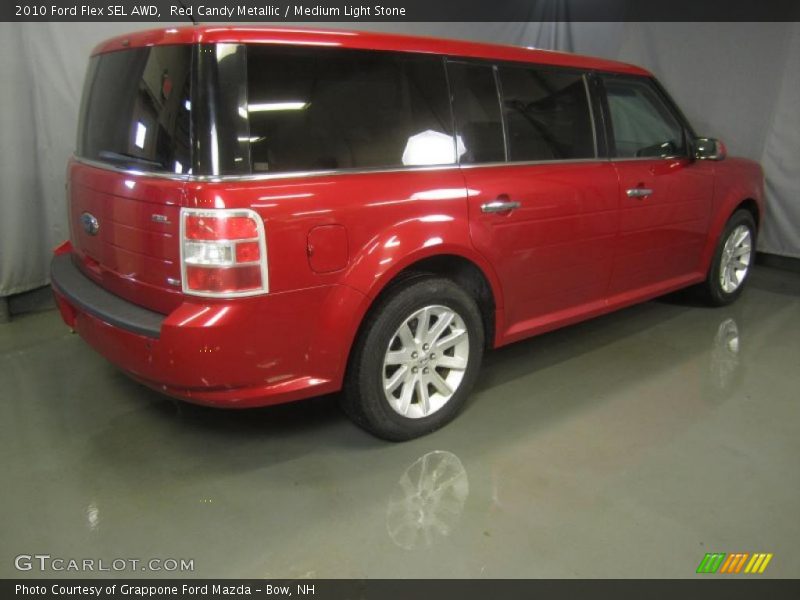 Red Candy Metallic / Medium Light Stone 2010 Ford Flex SEL AWD