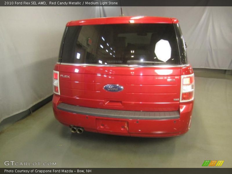 Red Candy Metallic / Medium Light Stone 2010 Ford Flex SEL AWD