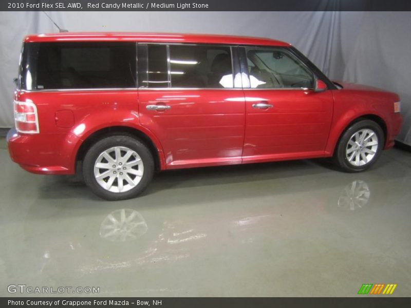 Red Candy Metallic / Medium Light Stone 2010 Ford Flex SEL AWD