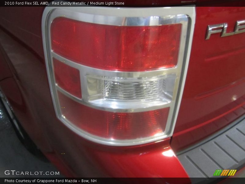 Red Candy Metallic / Medium Light Stone 2010 Ford Flex SEL AWD