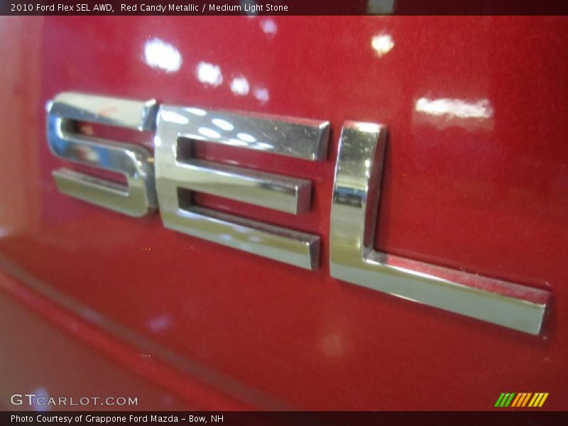 Red Candy Metallic / Medium Light Stone 2010 Ford Flex SEL AWD