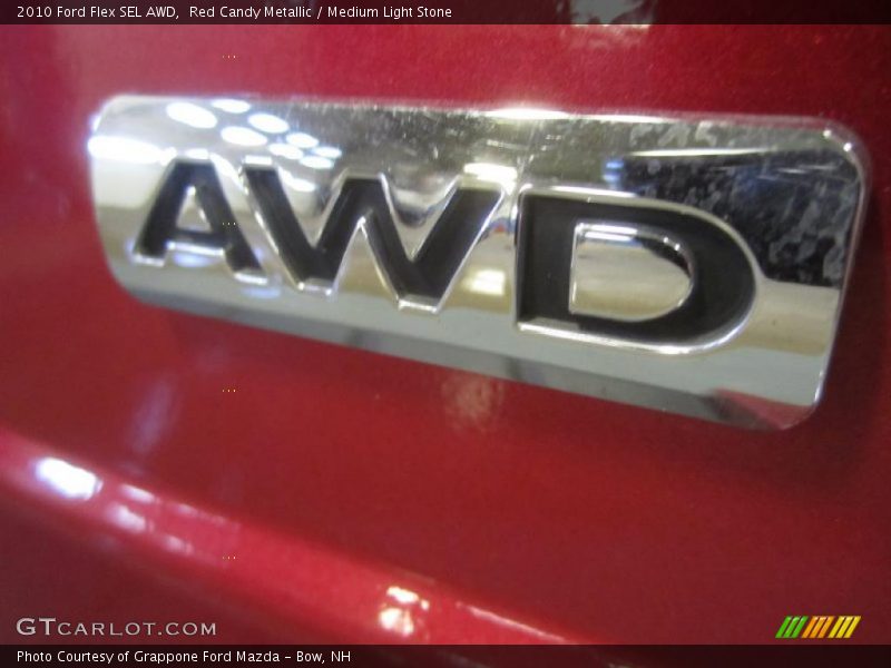 Red Candy Metallic / Medium Light Stone 2010 Ford Flex SEL AWD