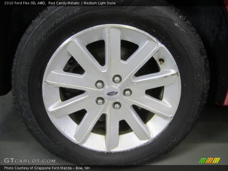 Red Candy Metallic / Medium Light Stone 2010 Ford Flex SEL AWD