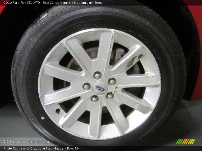 Red Candy Metallic / Medium Light Stone 2010 Ford Flex SEL AWD
