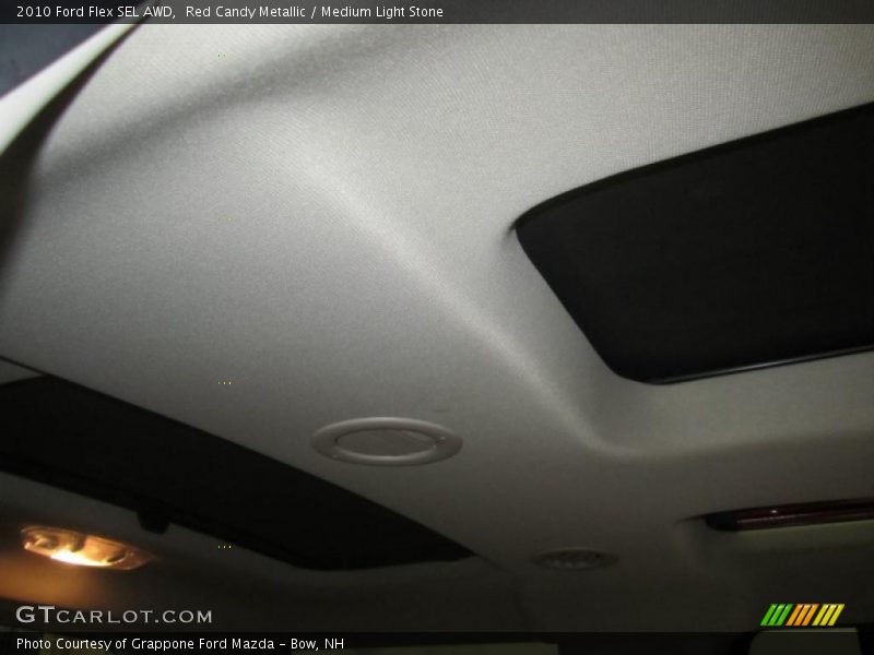 Red Candy Metallic / Medium Light Stone 2010 Ford Flex SEL AWD