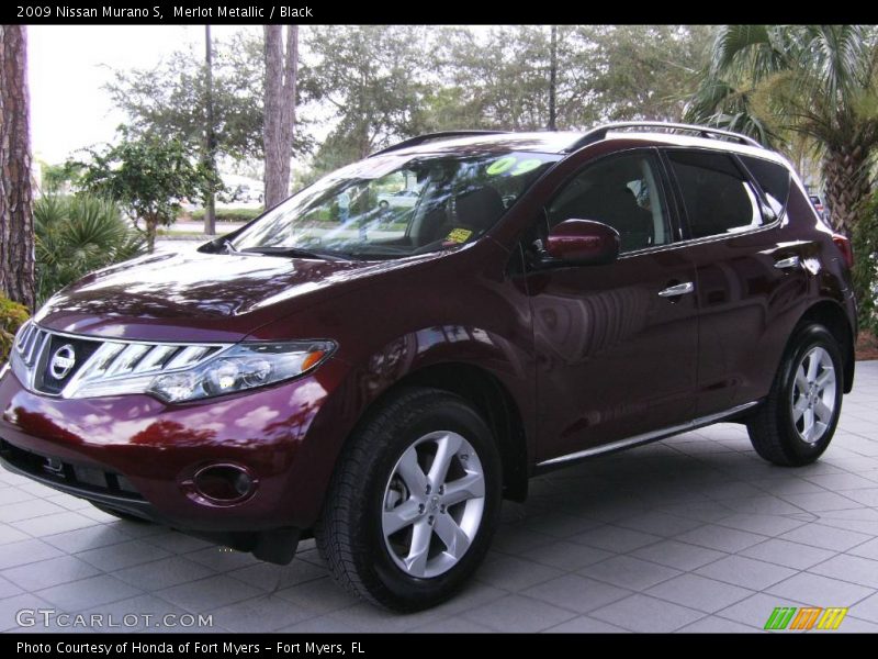 Merlot Metallic / Black 2009 Nissan Murano S