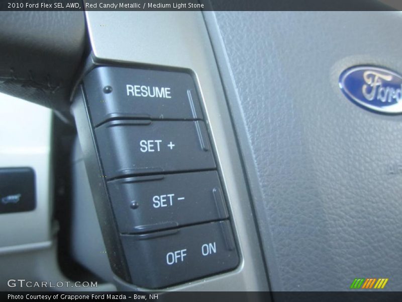Red Candy Metallic / Medium Light Stone 2010 Ford Flex SEL AWD