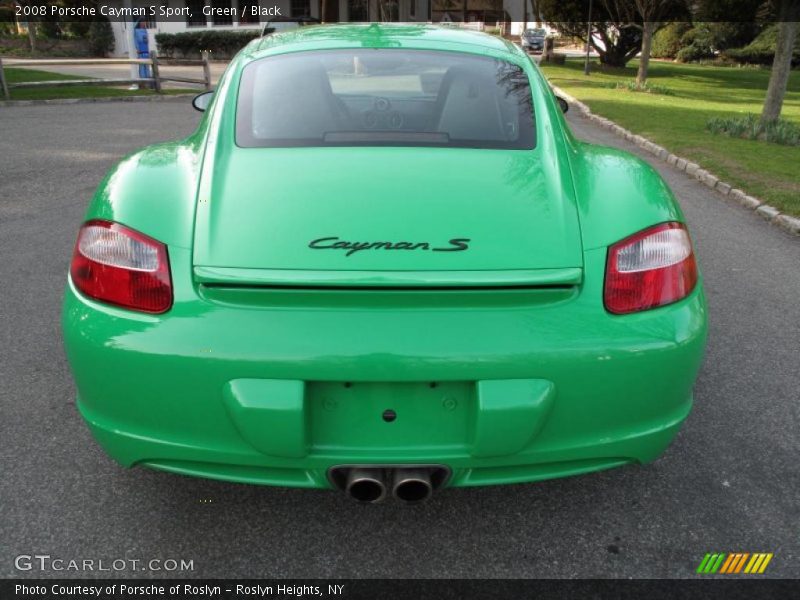 Green / Black 2008 Porsche Cayman S Sport