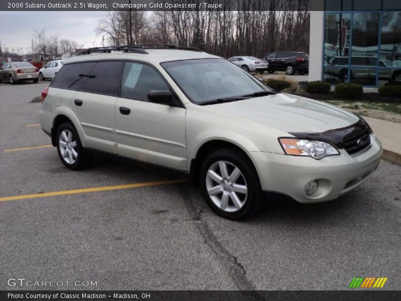 Champagne Gold Opalescent / Taupe 2006 Subaru Outback 2.5i Wagon