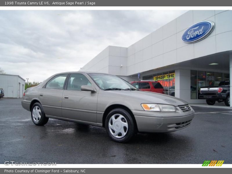 Antique Sage Pearl / Sage 1998 Toyota Camry LE V6
