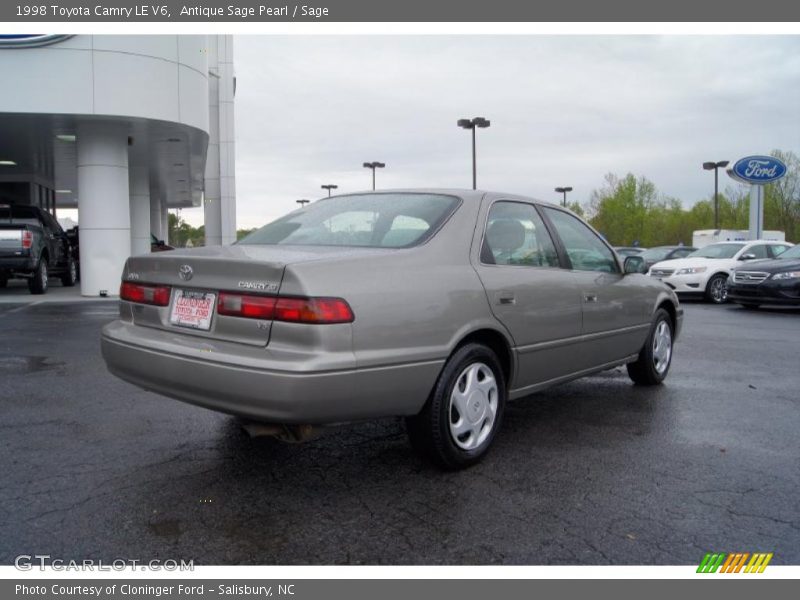 Antique Sage Pearl / Sage 1998 Toyota Camry LE V6