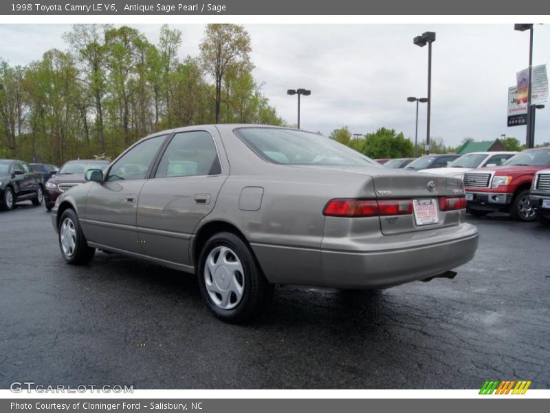 Antique Sage Pearl / Sage 1998 Toyota Camry LE V6