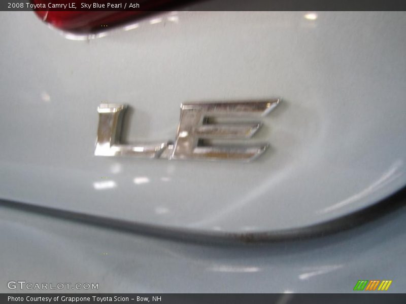 Sky Blue Pearl / Ash 2008 Toyota Camry LE