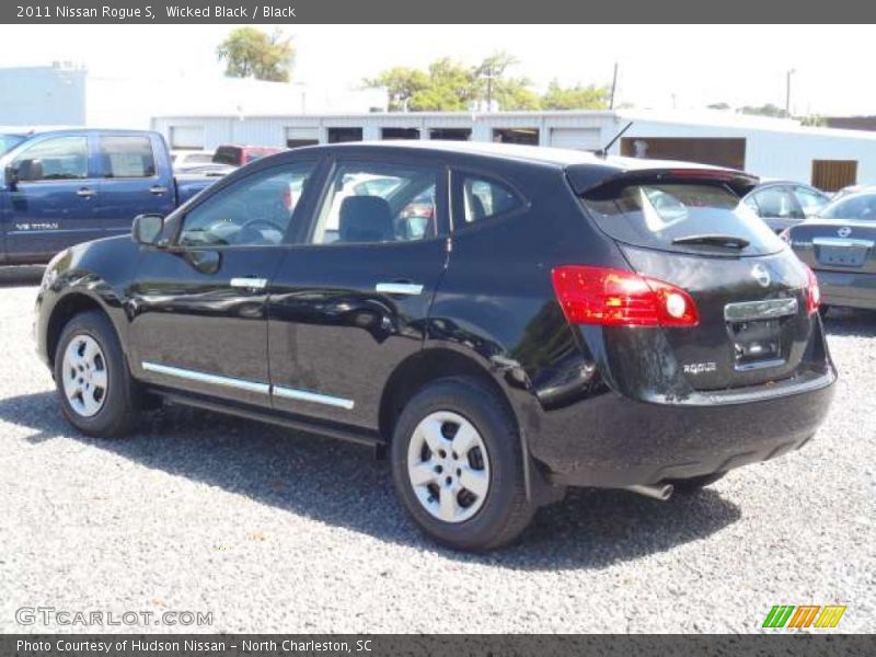 Wicked Black / Black 2011 Nissan Rogue S