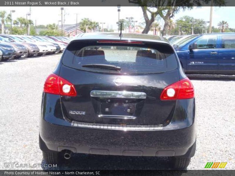 Wicked Black / Black 2011 Nissan Rogue S