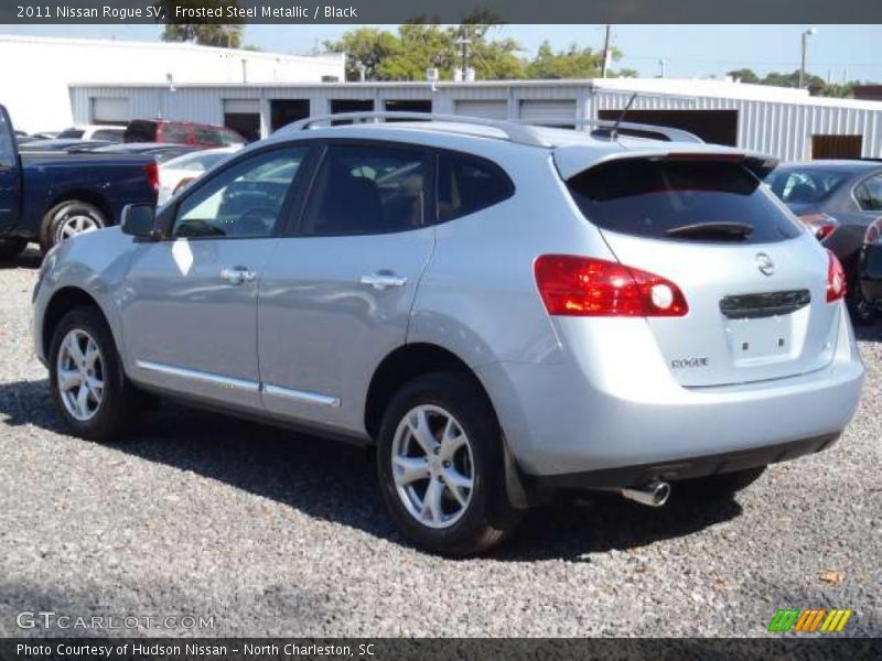 Frosted Steel Metallic / Black 2011 Nissan Rogue SV