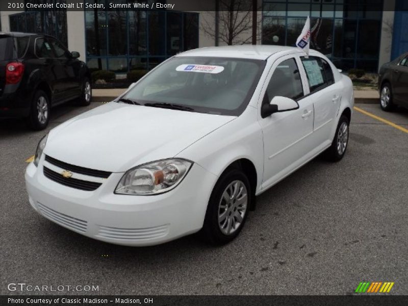 Summit White / Ebony 2010 Chevrolet Cobalt LT Sedan