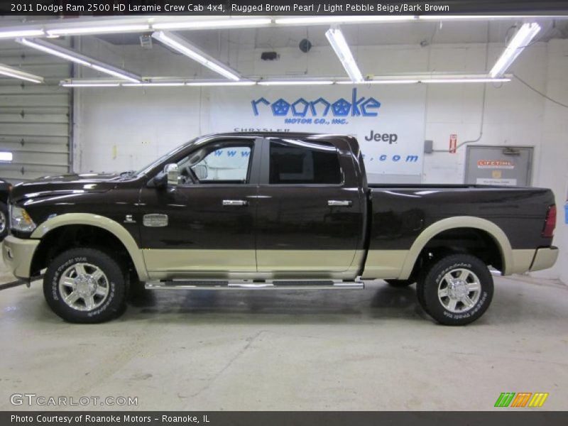 Rugged Brown Pearl / Light Pebble Beige/Bark Brown 2011 Dodge Ram 2500 HD Laramie Crew Cab 4x4