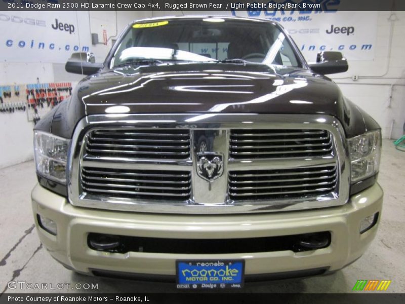 Rugged Brown Pearl / Light Pebble Beige/Bark Brown 2011 Dodge Ram 2500 HD Laramie Crew Cab 4x4
