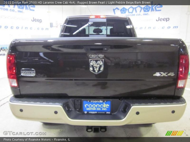 Rugged Brown Pearl / Light Pebble Beige/Bark Brown 2011 Dodge Ram 2500 HD Laramie Crew Cab 4x4