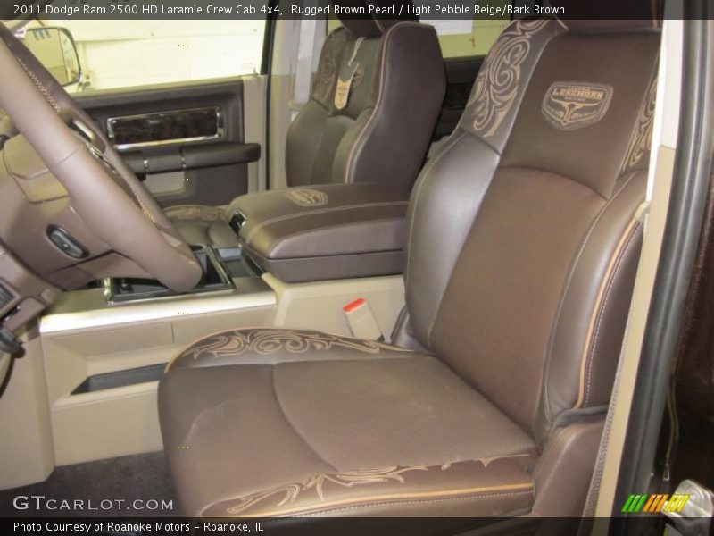Rugged Brown Pearl / Light Pebble Beige/Bark Brown 2011 Dodge Ram 2500 HD Laramie Crew Cab 4x4