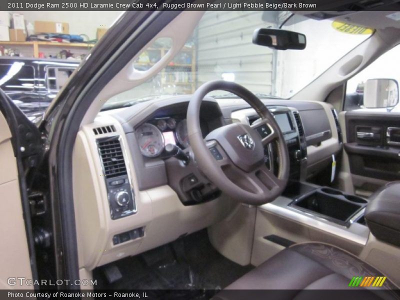 Rugged Brown Pearl / Light Pebble Beige/Bark Brown 2011 Dodge Ram 2500 HD Laramie Crew Cab 4x4