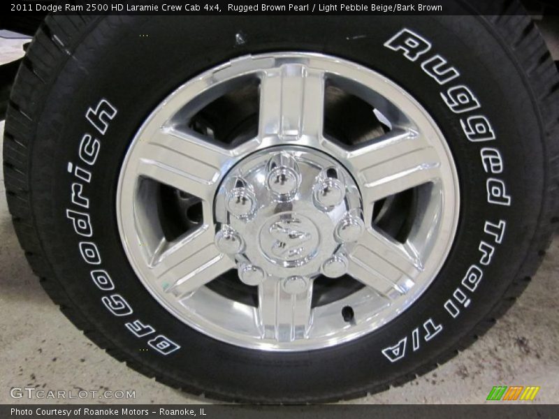 Rugged Brown Pearl / Light Pebble Beige/Bark Brown 2011 Dodge Ram 2500 HD Laramie Crew Cab 4x4