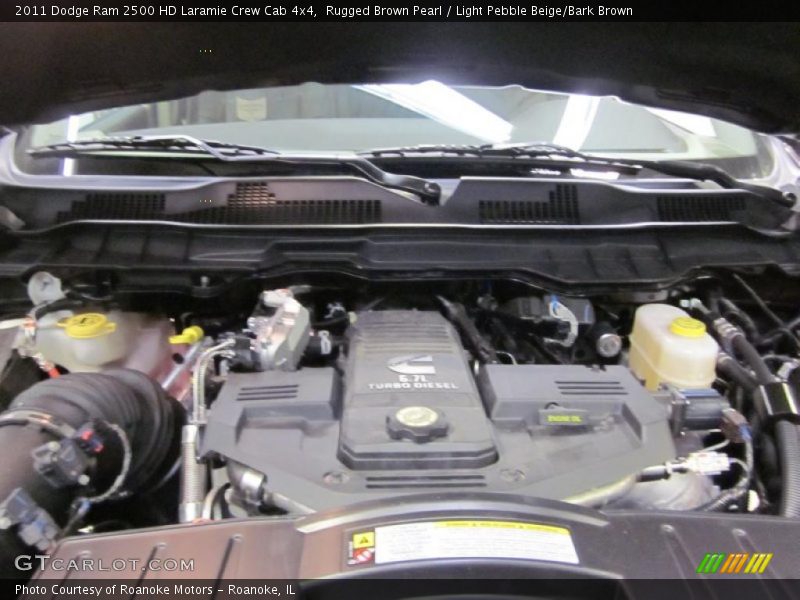 Rugged Brown Pearl / Light Pebble Beige/Bark Brown 2011 Dodge Ram 2500 HD Laramie Crew Cab 4x4