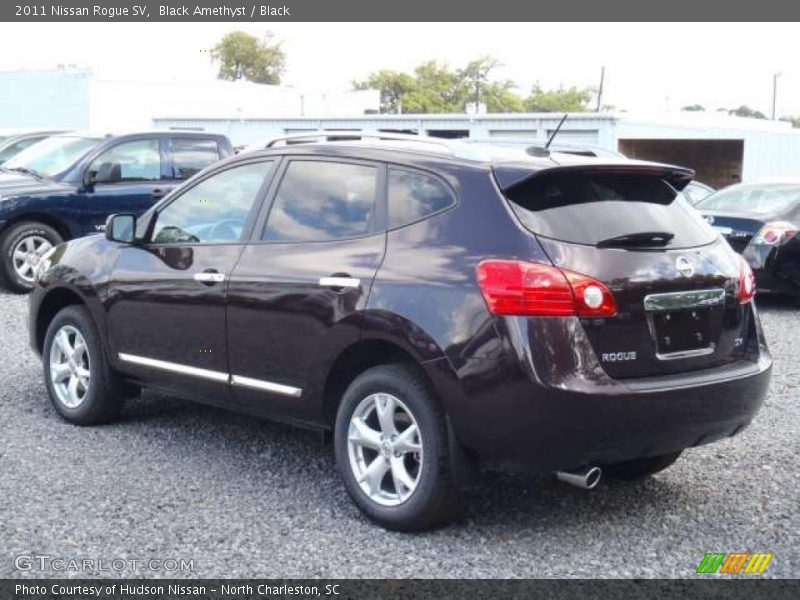 Black Amethyst / Black 2011 Nissan Rogue SV