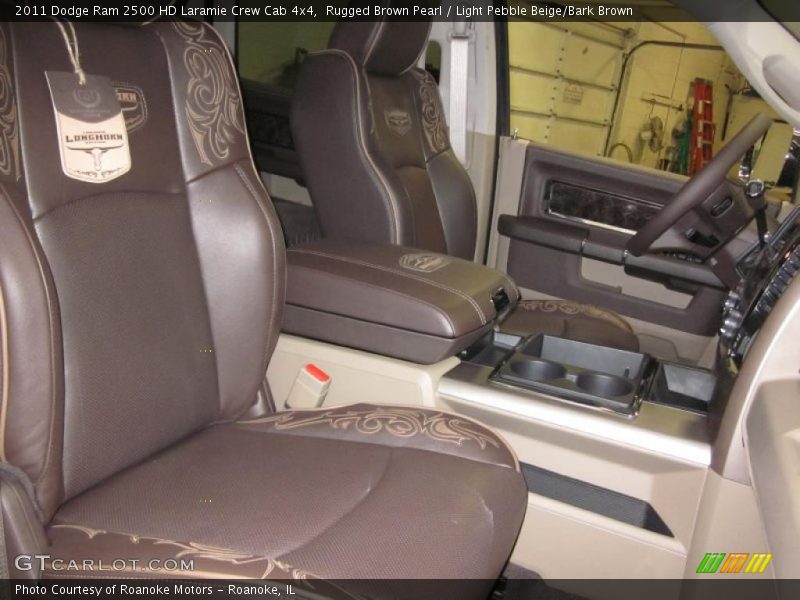 Rugged Brown Pearl / Light Pebble Beige/Bark Brown 2011 Dodge Ram 2500 HD Laramie Crew Cab 4x4