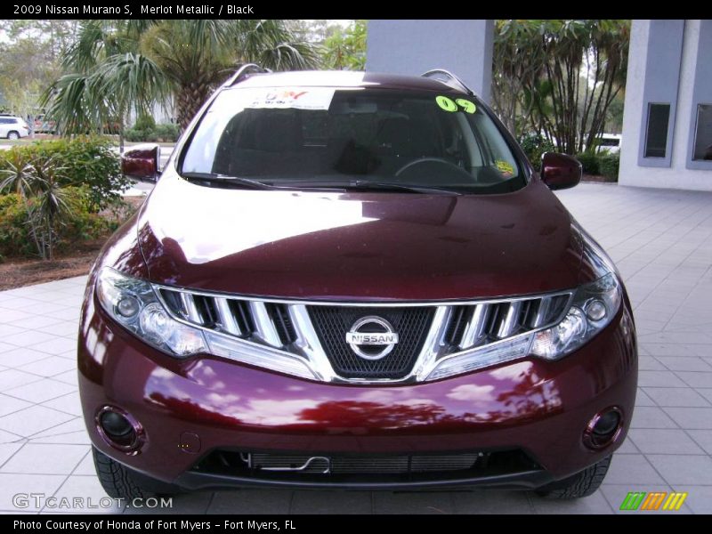 Merlot Metallic / Black 2009 Nissan Murano S