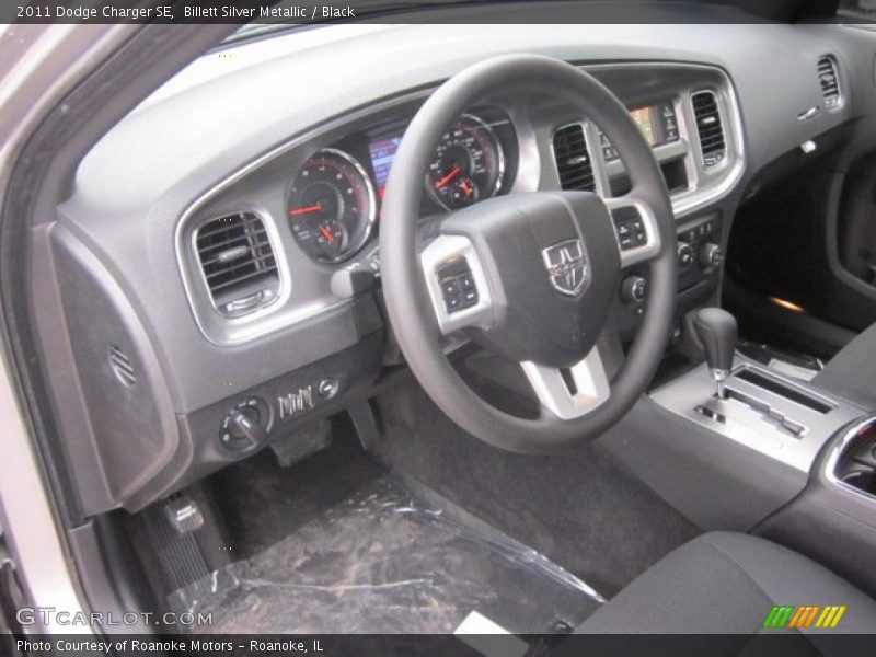 Billett Silver Metallic / Black 2011 Dodge Charger SE