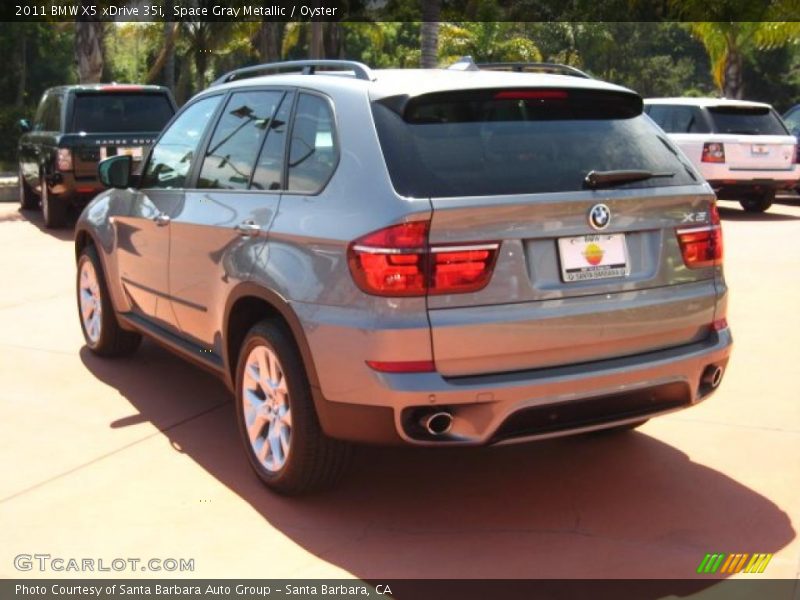 Space Gray Metallic / Oyster 2011 BMW X5 xDrive 35i