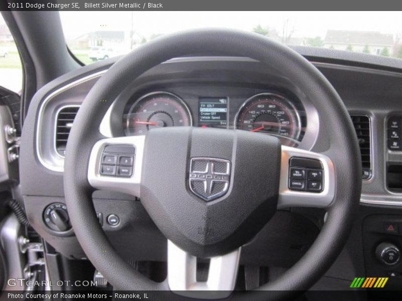 Billett Silver Metallic / Black 2011 Dodge Charger SE