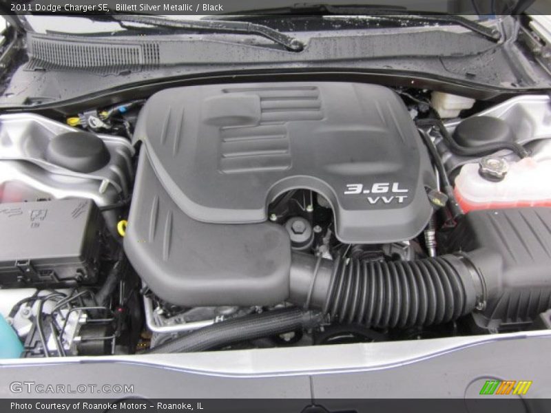 Billett Silver Metallic / Black 2011 Dodge Charger SE