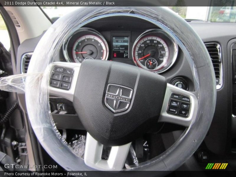 Mineral Gray Metallic / Black 2011 Dodge Durango Citadel 4x4