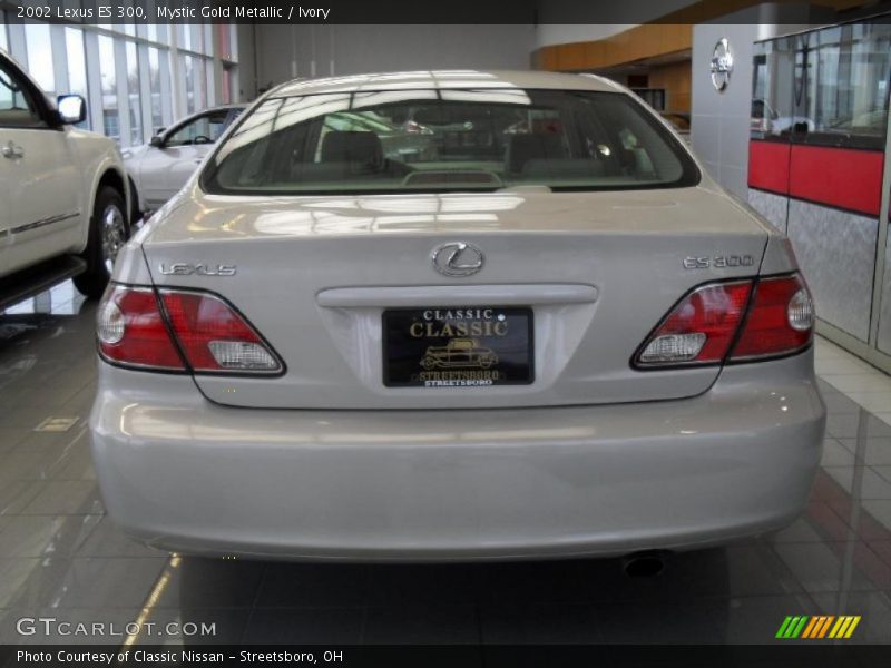 Mystic Gold Metallic / Ivory 2002 Lexus ES 300