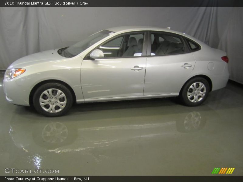 Liquid Silver / Gray 2010 Hyundai Elantra GLS